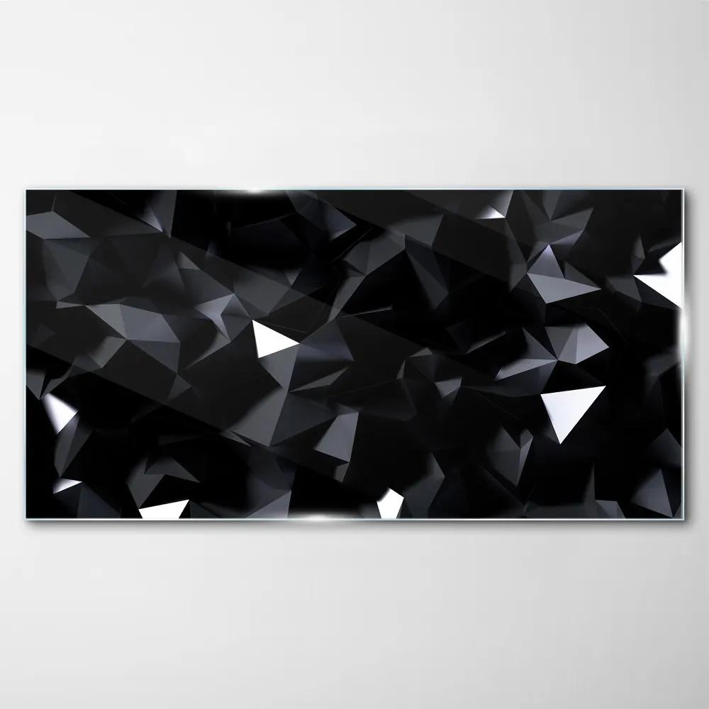 Obraz na skle Abstrakcie trojuholníky geometria