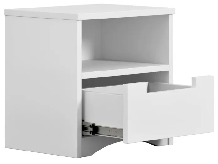 Klasický detský nočný stolík 39,5 cm biely