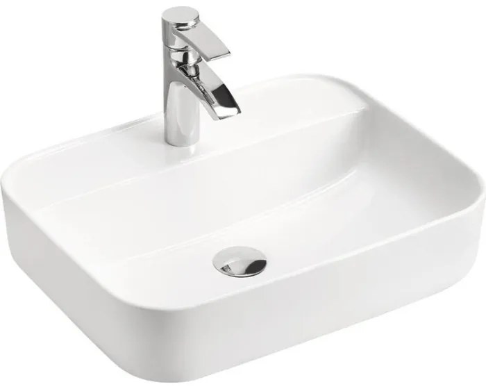 Závěsná skříňka Hampton Concrete Magic s deskou a umyvadlem 100 cm tmavý beton/dub hunton