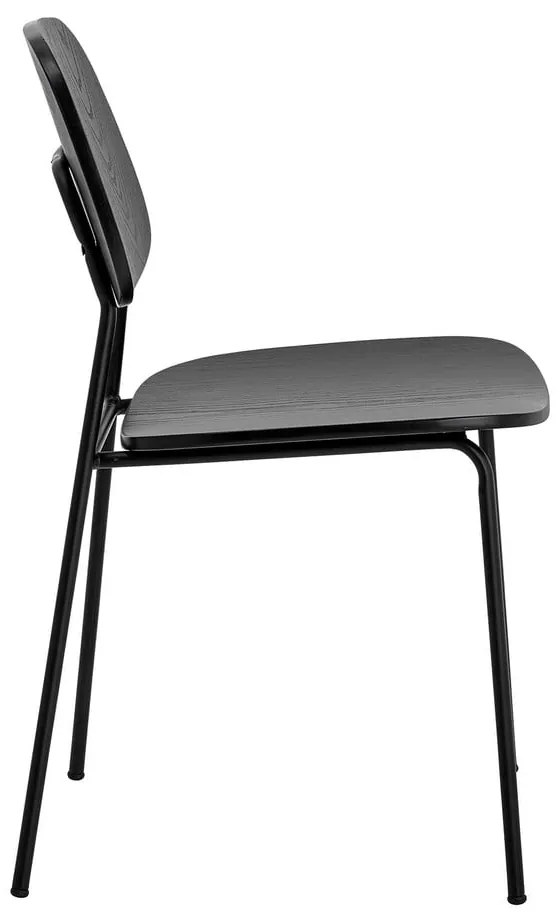 Čierna jedálenská stolička Monza - Bloomingville