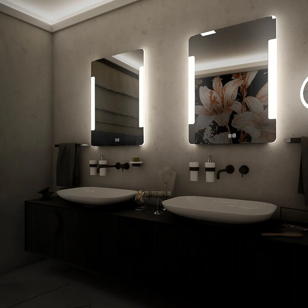 Nimco LED zrkadlo 600x800 s dvoma dotykovými senzormi - ZP 18002VX