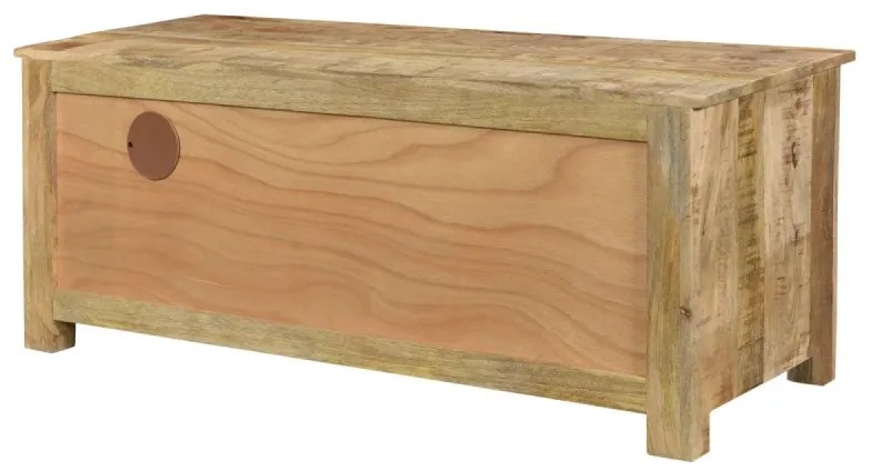 furniture-nabytek.cz - Masívny TV stolík Pune z mangového dreva, lakovaný, prírodný – 115×43×45 cm