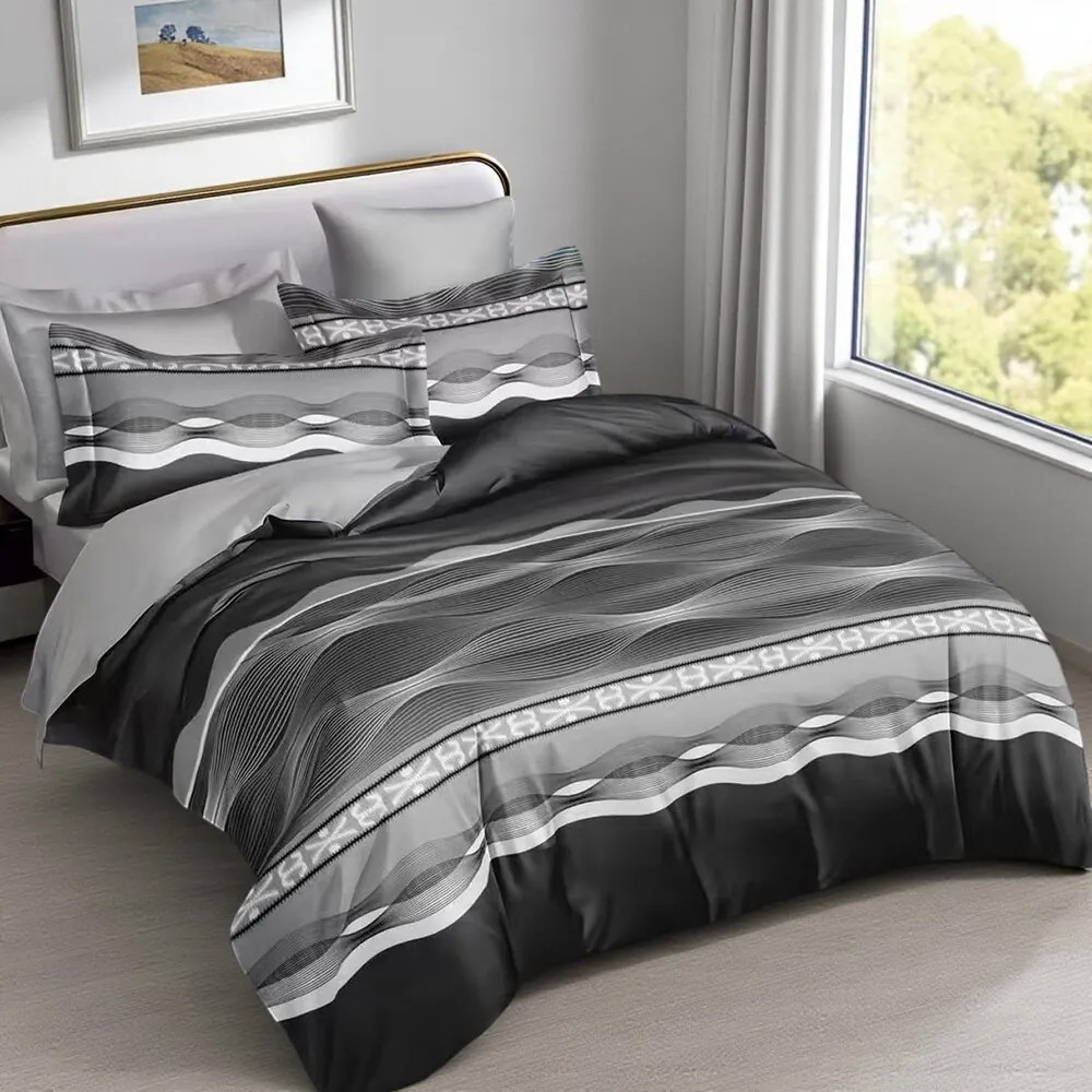 Posteľné obliečky REZOR WAVE 3-dielna sada 140x200 cm