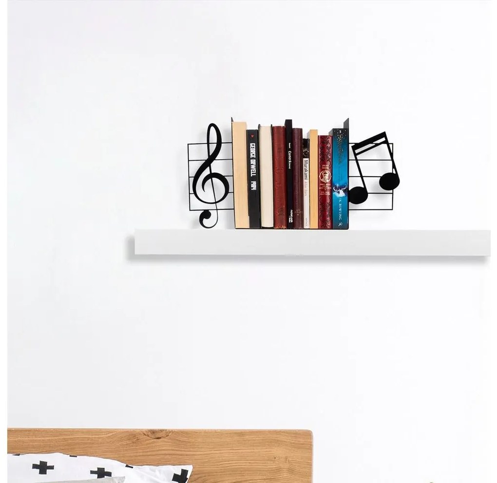 Zarážka na knihy 22x35,5 cm čierna