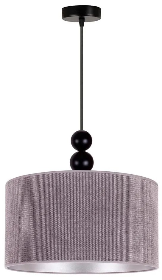 Duolla - Luster na lanku LYON 1xE27/15W/230V pr. 40 cm šedá