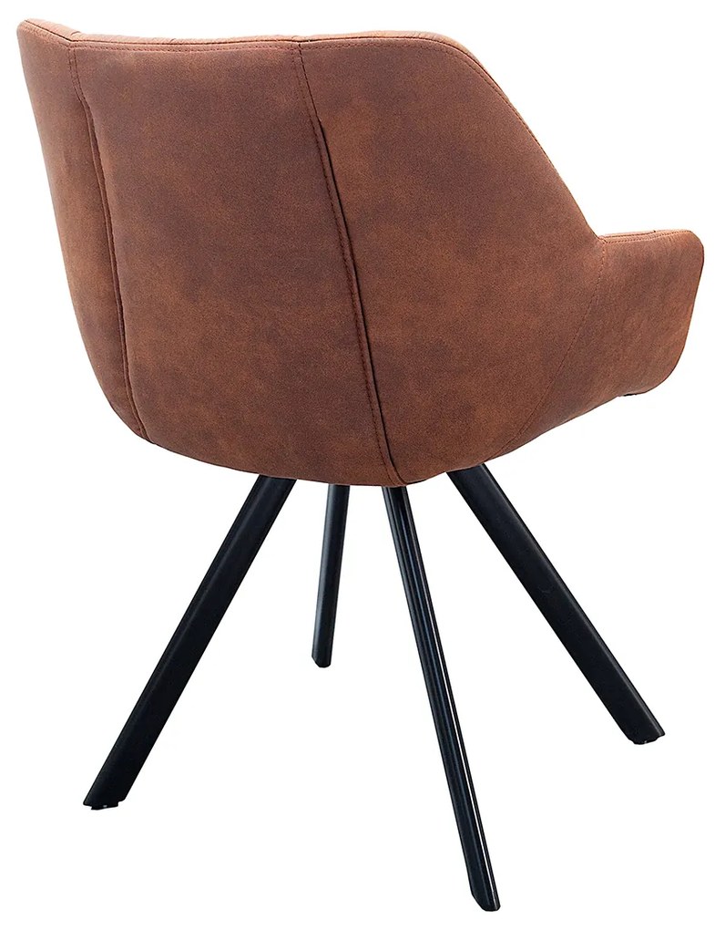 Stolička Dutch Courturier starožitná hnedá