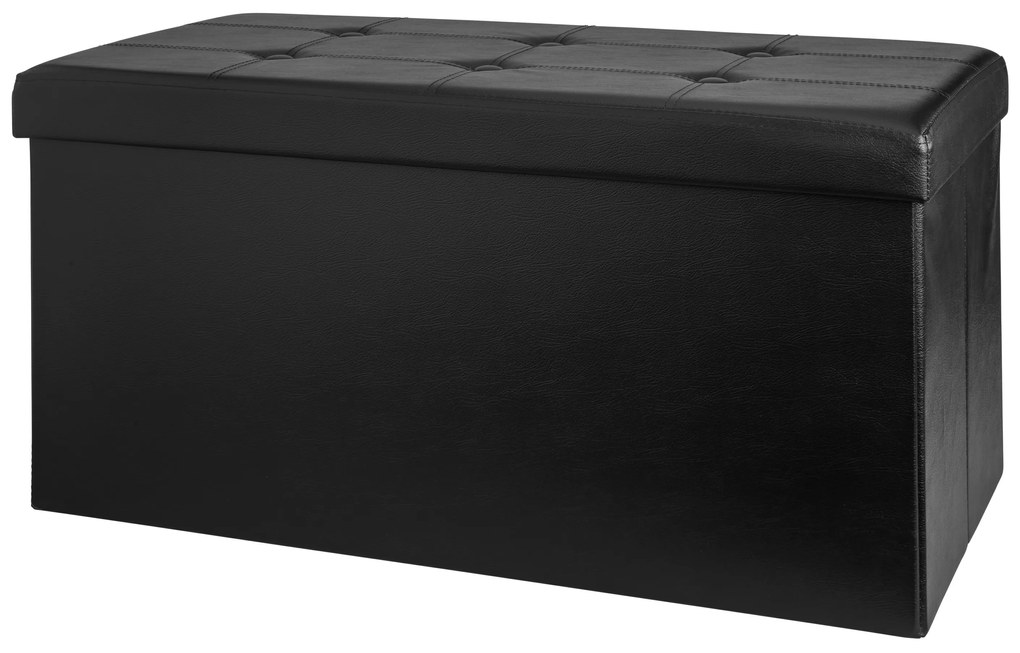 Livarno home Lavica s úložným priestorom, 82 x 40 x 40 cm (čierna) (100384099)