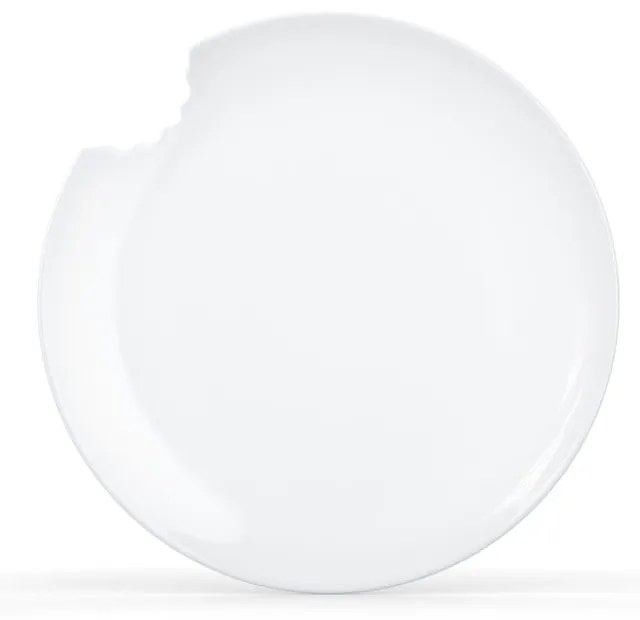 Sada 2 bielych dezertných tanierov z porcelánu 58products, ø 20 cm
