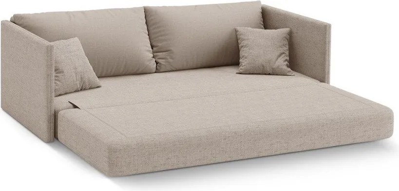 Svetlohnedá ženilková rozkladacia pohovka 209 cm Shannon – Cosmopolitan Design