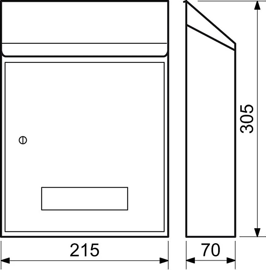 Poštová schránka RICHTER BK.33.CM (čierna matná), RICHTER Čierna matná
