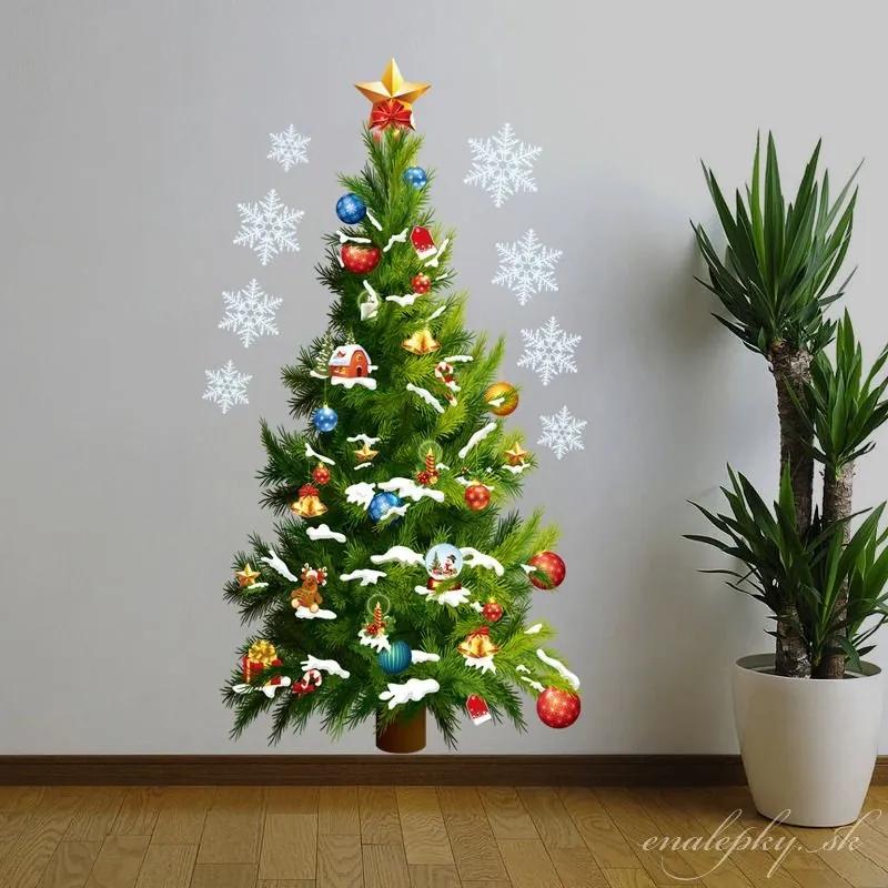 Nálepka na stenu - Vianočný stromček