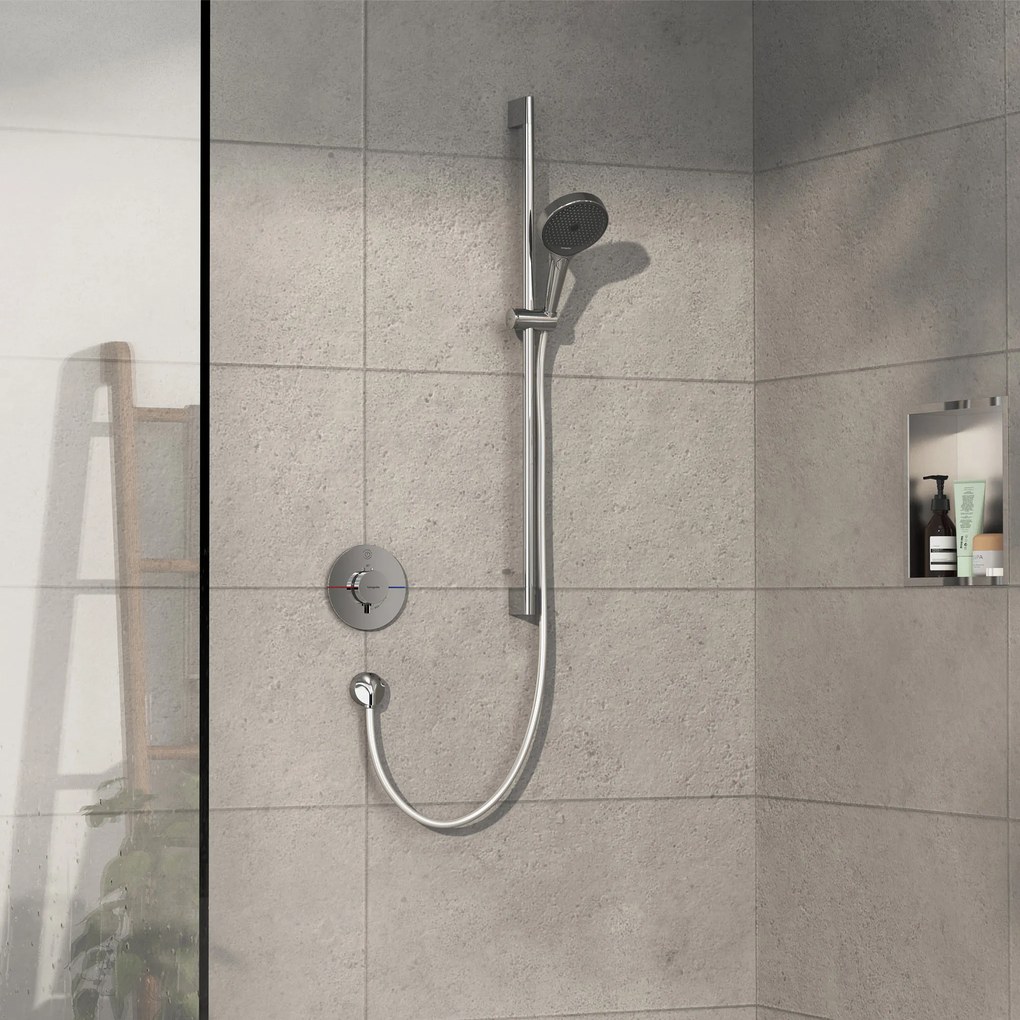Hansgrohe ShowerSelect Comfort S, termostat pod omietku pre 1 spotrebič, chrómová, HAN-15553000