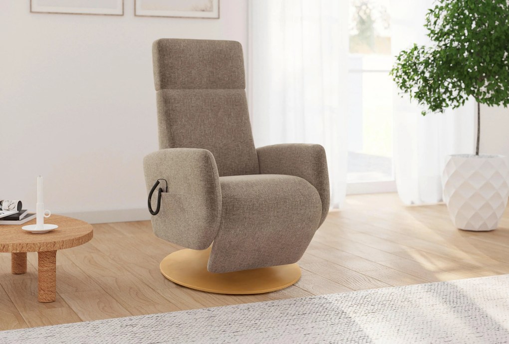 XXXLutz RELAXAČNÉ KRESLO, textil, svetlohnedá Sit & More - Online Only obývacie izby - 0001440161J3
