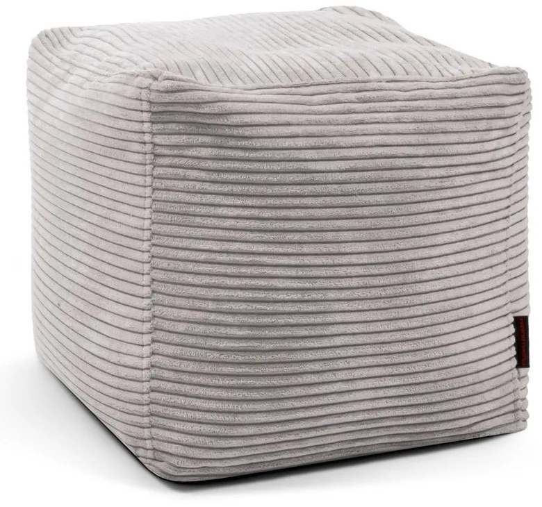 Svetlosivý menčestrový sedací vak Up! MooG – SLOWDOWN