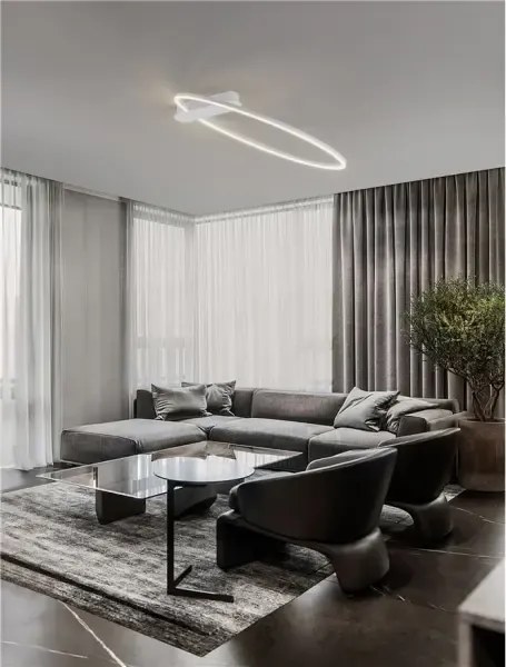 LED stmievateľné biele moderné stropné svietidlo Kiklos