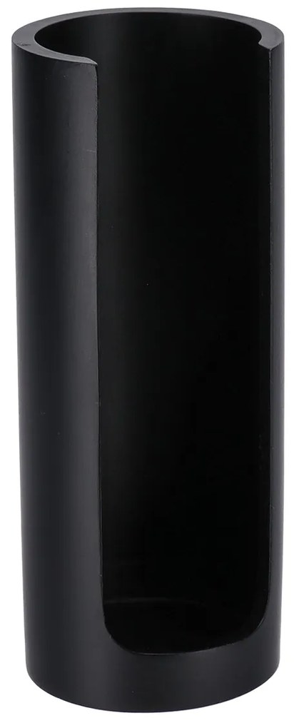 Kúpeľňová nádoba na kozmetické tampóny Tempesti, čierna