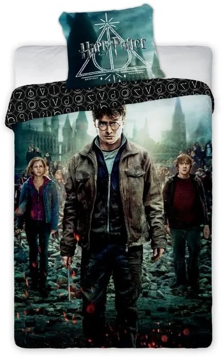 FARO Obliečky Harry Potter Relikvie smrti Bavlna, 140/200, 70/90 cm