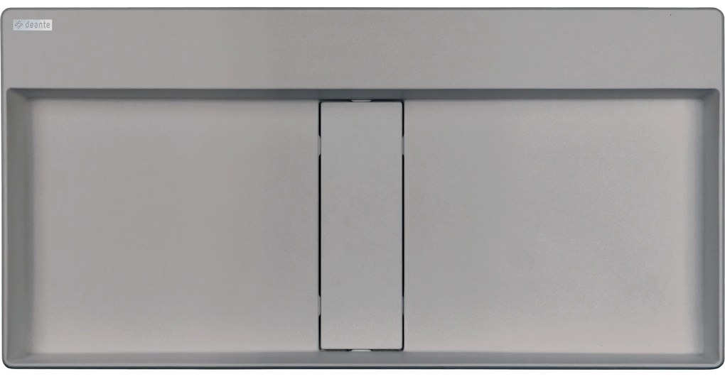 Deante Blur, granitové umývadlo na dosku 800x400x120 mm, šedá metalíza, DEA-CQB_SU8S