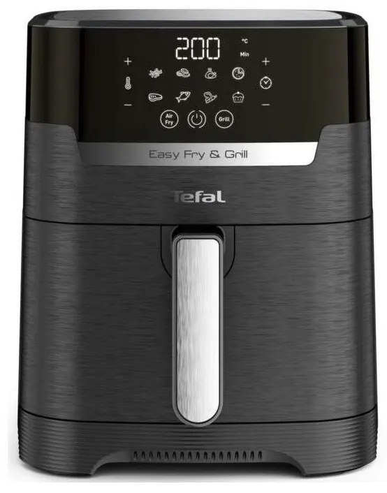 Tefal - Teplovzdušná fritéza 4,2 l EASY FRY&amp;GRILL 2v1 1550W/230V čierna