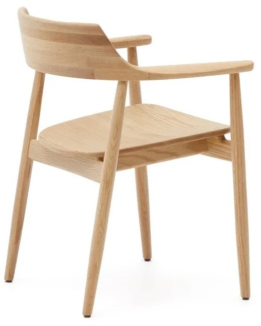 Jedálenská stolička z dubového dreva v prírodnej farbe Fondes – Kave Home