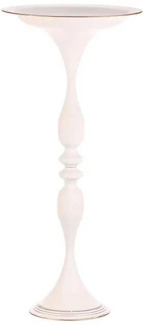 BONTEC Misa kovová - na stojane, 83 cm, aranžovacia, farba biela Farba: Biela