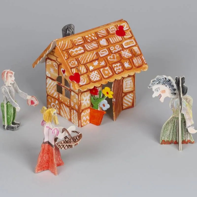 DECOLED A4 omalovánky skládačka pohádkový set 2v1