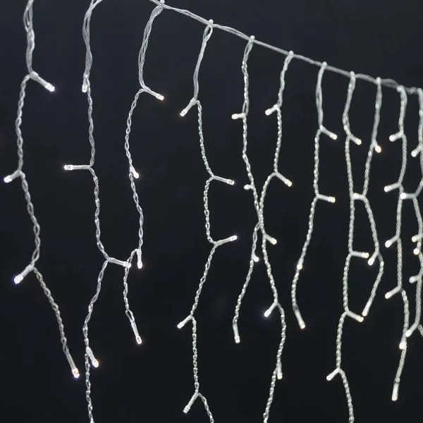 Nedis WIFILXC04W250 - LED Vianočný záves 240xLED/11 funkcií 8m IP65 Wi-Fi Tuya