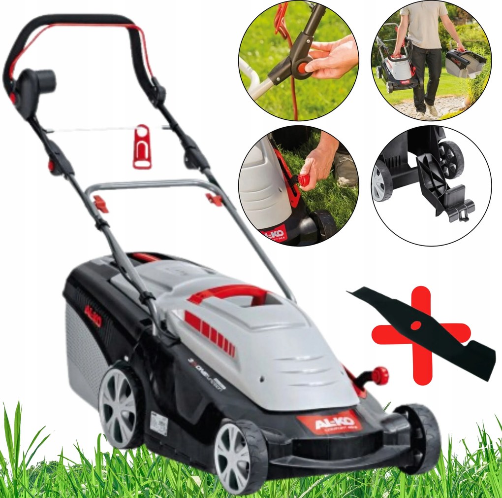 Lehká Elektrická Kosačka Al-ko Cofort 40 E 1400 W 40 cm Vymeniteľný Nôž
