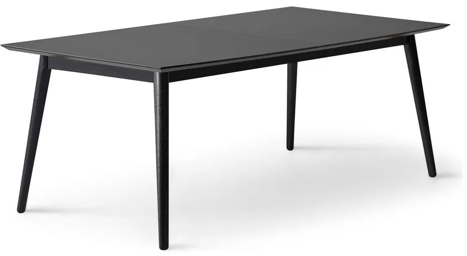 Čierny rozkladací jedálenský stôl s čiernou doskou 100x210 cm Meza – Hammel Furniture