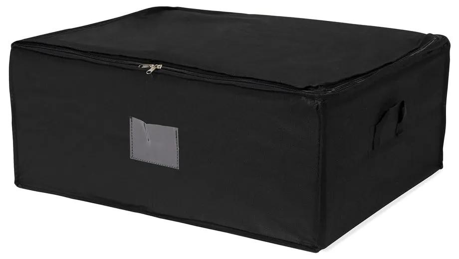 Čierny úložný box so zapínaním na zips Compactor Compress Pack, 210 l