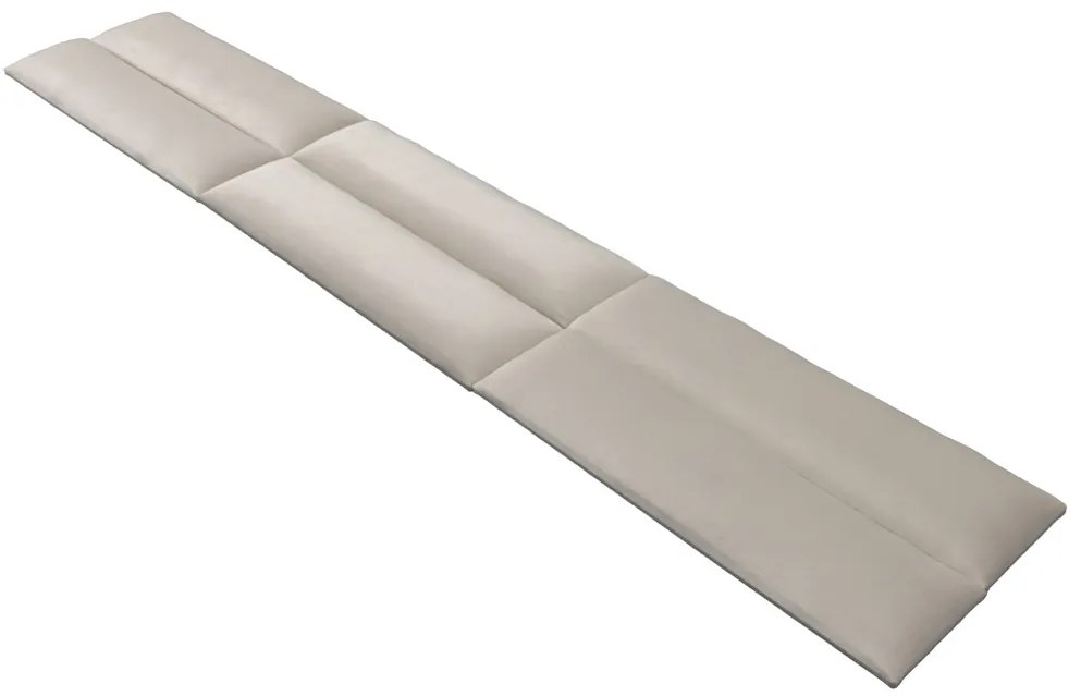 Čalúnený nástenný panel FRAME PAROS 15x60 cm Farba: Svetlosivá