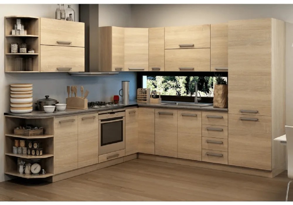 Kondela Potravinová skrinka, dub sonoma, NOVA PLUS NOPL-081-60