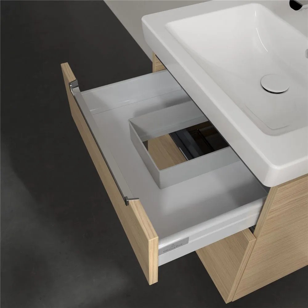 VILLEROY &amp; BOCH Subway 2.0 závesná skrinka pod umývadlo, 2 zásuvky, 587 x 454 x 590 mm, Nordic Oak, A90910VJ