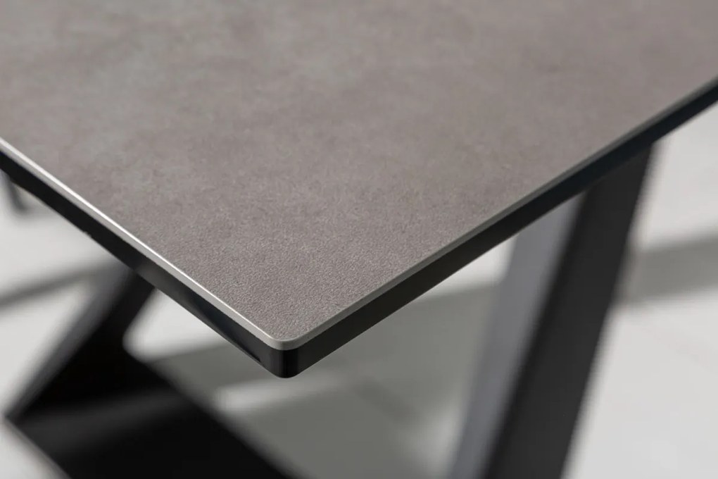 Keramický jedálenský stôl Kody 180 - 230 cm antracit