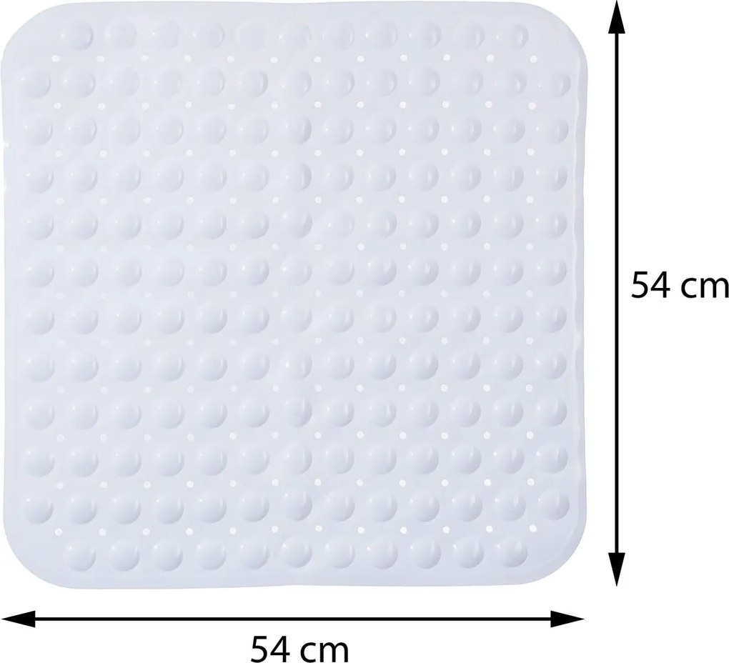 Predložka do kúpeľne Blackflower, 53x53 cm, biela