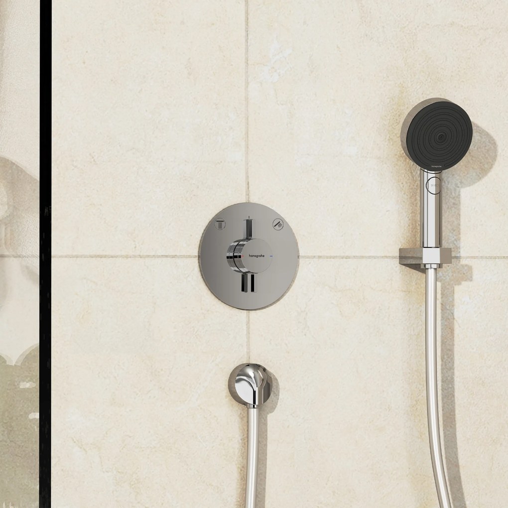 Hansgrohe DuoTurn S, batéria pod omietku pre 2 spotrebiče, chrómová, HAN-75418000