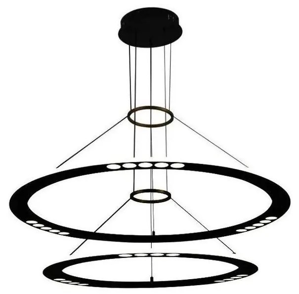 LED Stmievateľný luster na lanku LED/90W/230V 3000-6500K + diaľkové ovládanie