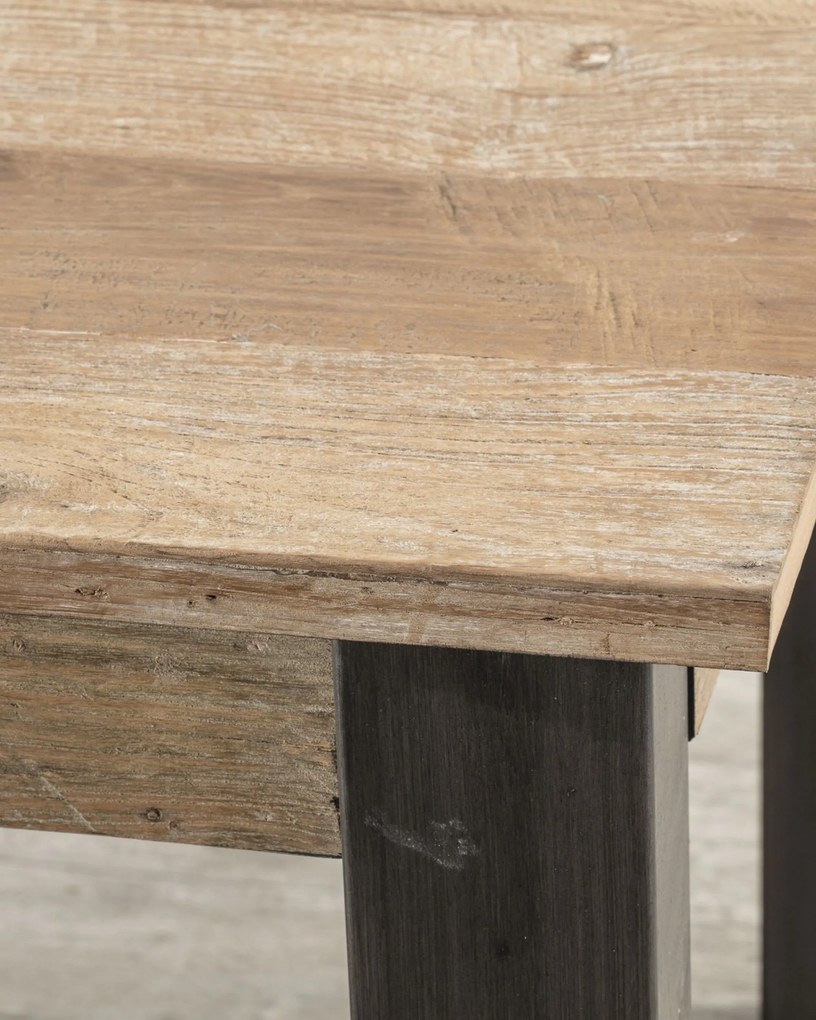 Rozkladací stôl Berton 200/300 x 100 x 76 black&natural
