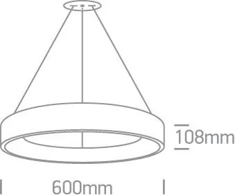 Luxusné svietidlo ONE LIGHT závesné svietidlo 62142NB/W/V