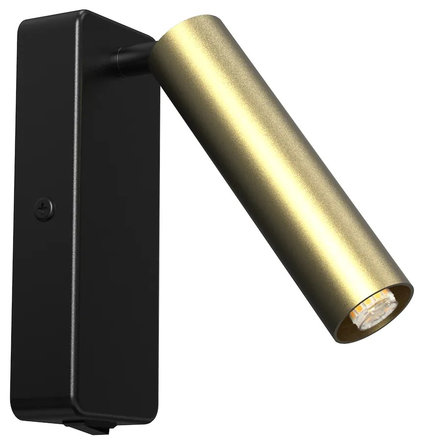 Nástenné svietidlo Santi, 1x zlaté kovové tienidlo, b