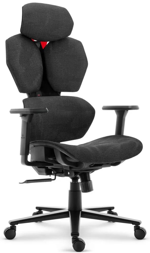 Ergonomická textilná otočná kancelárska stolička - HC-1010 Black