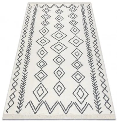 Koberec TWIN 23000 Boho, romby antracit / krém