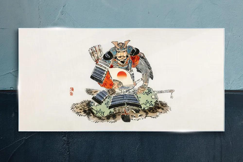 Obraz na skle Samuraj
