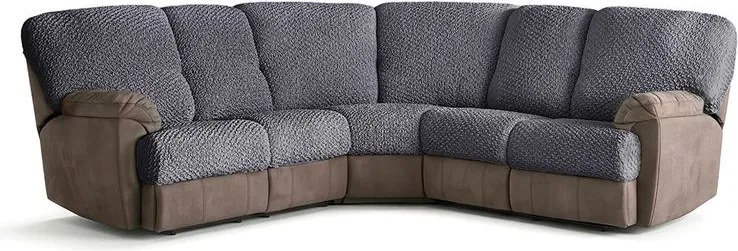 Bielastické poťahy MODULO tmavosivé oporný vankúš S (60-90 cm x 50-80 cm)
