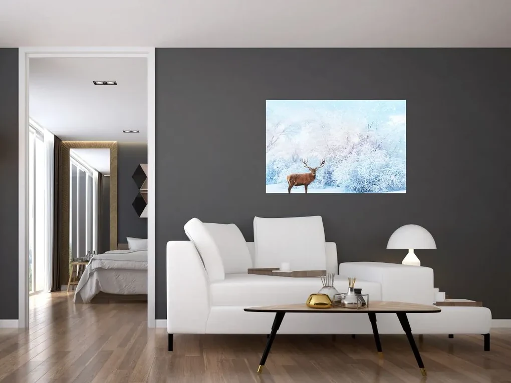 Obraz majestátneho jeleňa (90x60 cm)