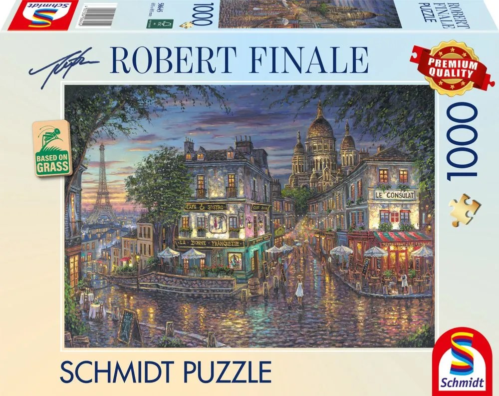 Schmidt puzzle ROBERT FINALE štvrť Montmartre / Paríž / Francúzsko 1000 dielikov