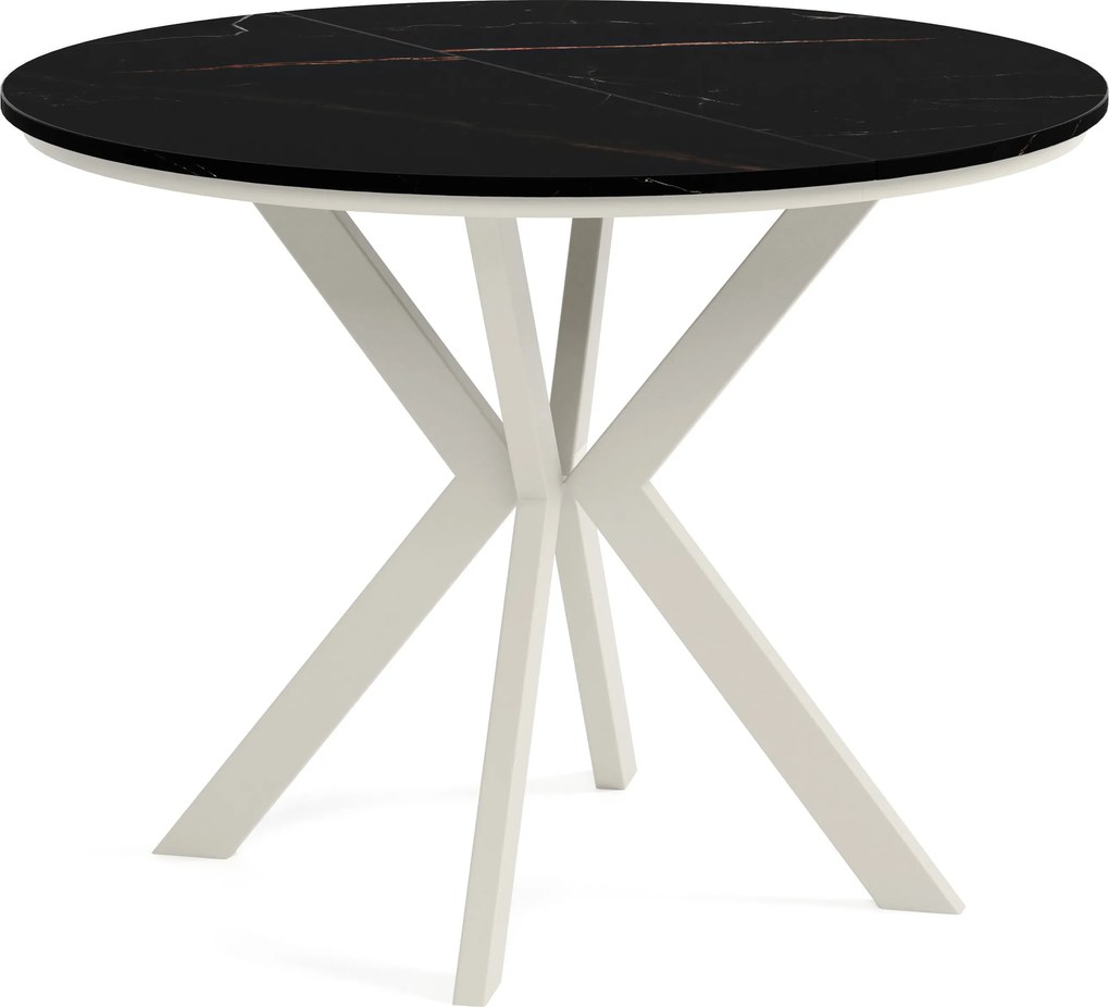 Okrúhly rozkladací jedálensky stôl DEVO PLUS Veľkosť: 90 - 128 cm