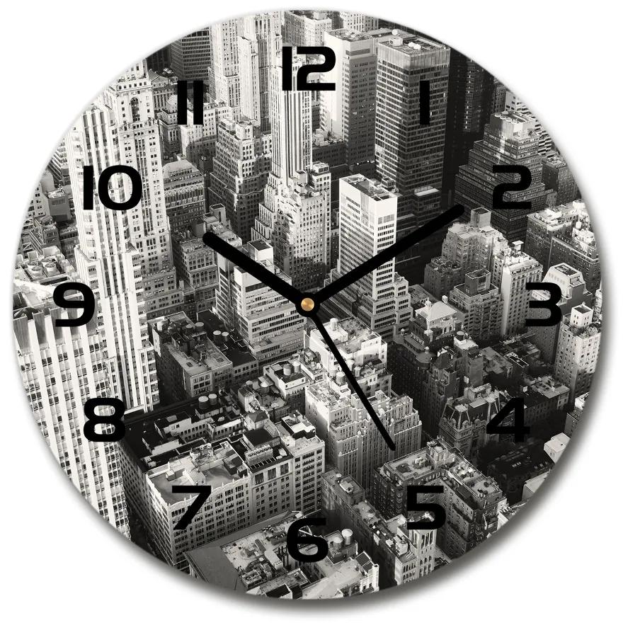 Sklenené hodiny okrúhle New York vtáčie pohľad pl_zso_30_c-f_93794571