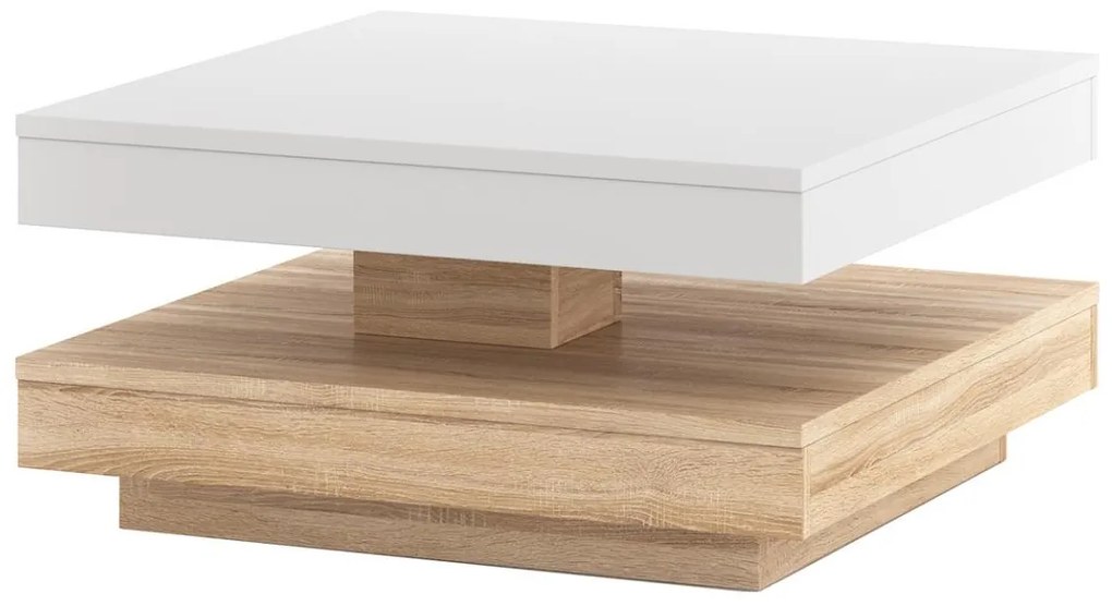 Konferenčný stolík TIMO biela/dub sonoma