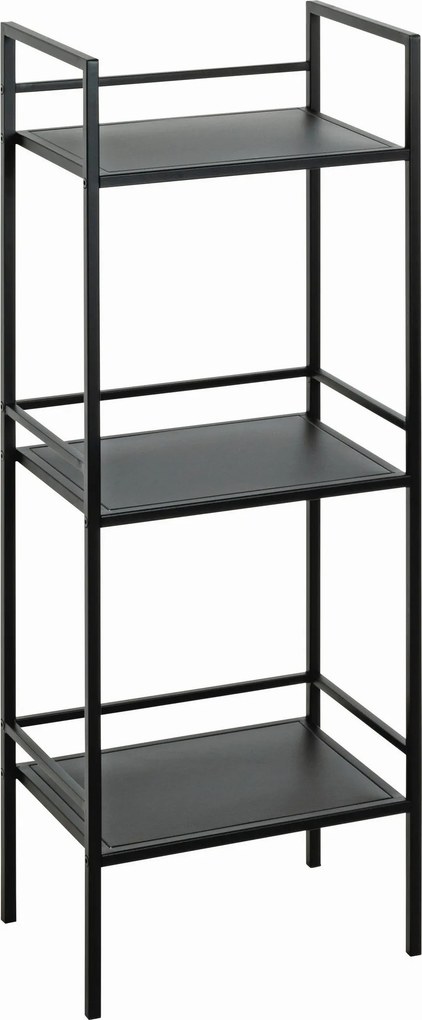 XXXLutz REGÁL, čierna, oceľ, 35/95/25 cm - Online Only drobný nábytok - 001931038101